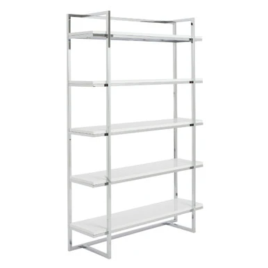 Reza Shelf - White/Chrome