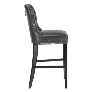 Charlotte Leather Stool - Espresso - Image 2