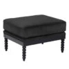 Spindle Ottoman - High Gloss Black