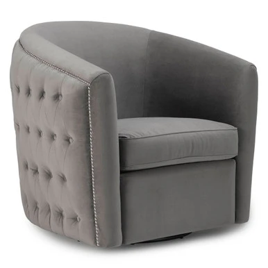 Aria Tufted Swivel Chair - Image 4