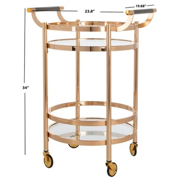Sierra Bar Cart - Gold - Image 3