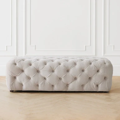 Jules Tufted Bench - Image 2