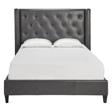 Porter Leather Bed