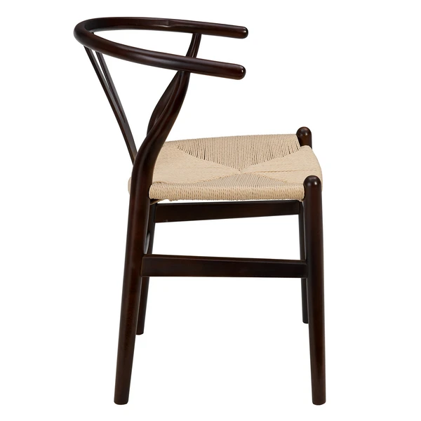 Tia Dining Chair Walnut/Natural - Set Of 2 - Image 4