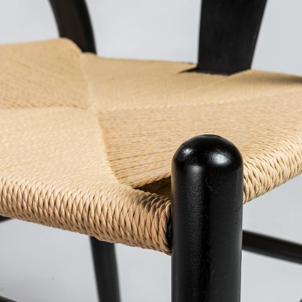 Tia Dining Chair Black/Natural - Set Of 2 - Image 6