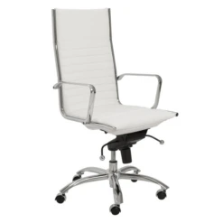 Darby High Back Office Chair - White