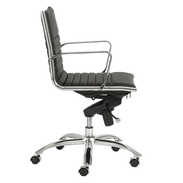 Darby Low Back Office Chair - Black - Image 3