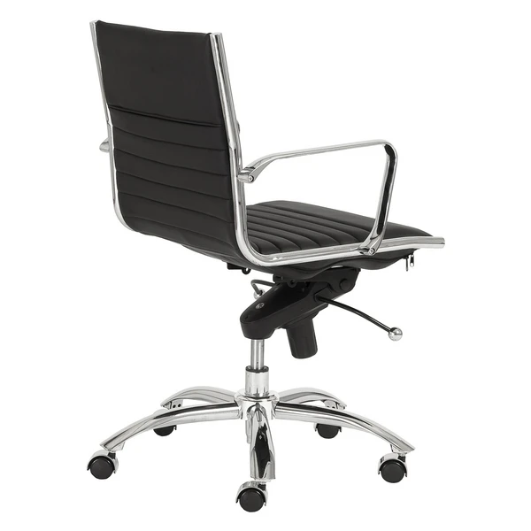 Darby Low Back Office Chair - Black - Image 4