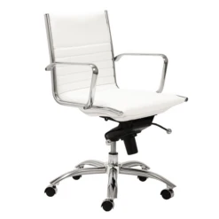 Darby Low Back Office Chair - White