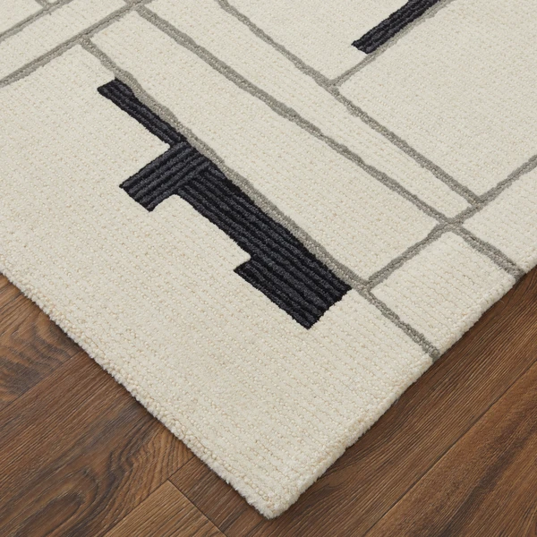 Maggie Rug - Ivory/Black - Image 3
