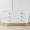 Uptown 6 Drawer Dresser - White
