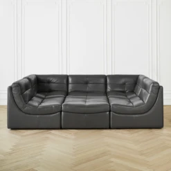 Convo Leather Sectional - 6 PC